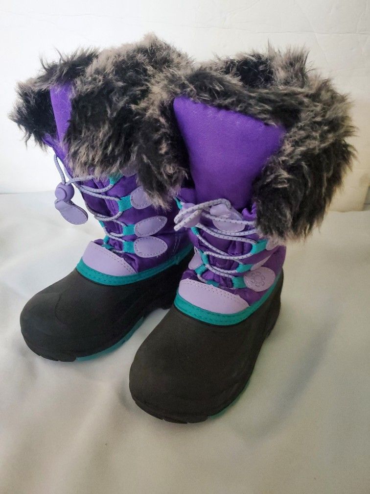 Kids Waterproof Winter Snow Boots. Size 12
