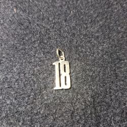 Gold Pendant Stamped 