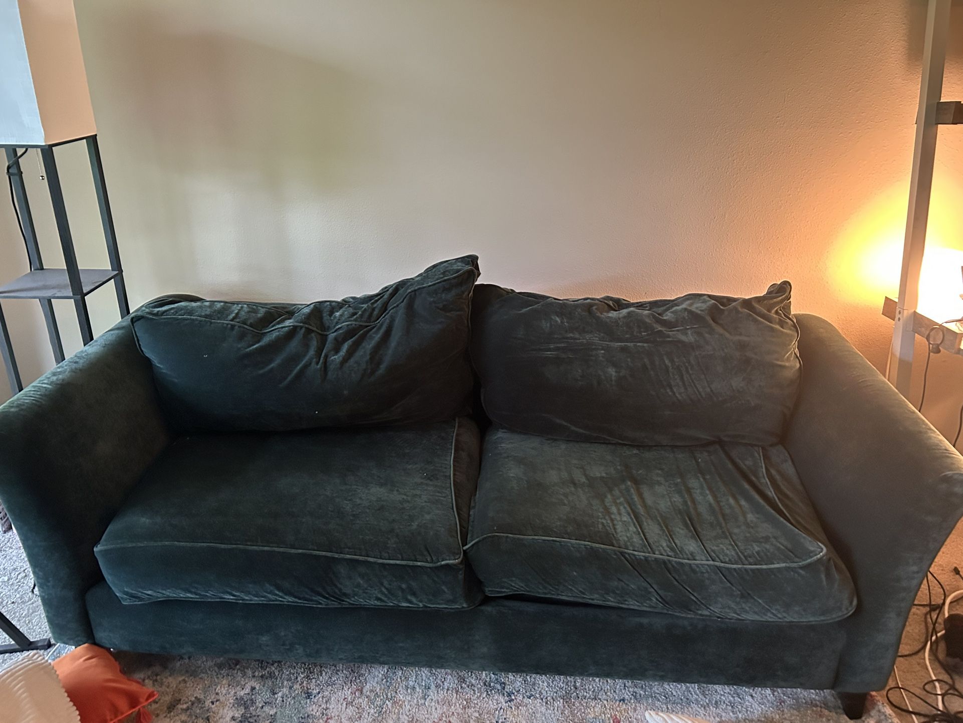 Green Velvet Couch
