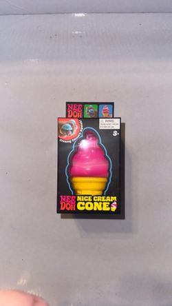 Needoh pink ice cream cone RARE defect