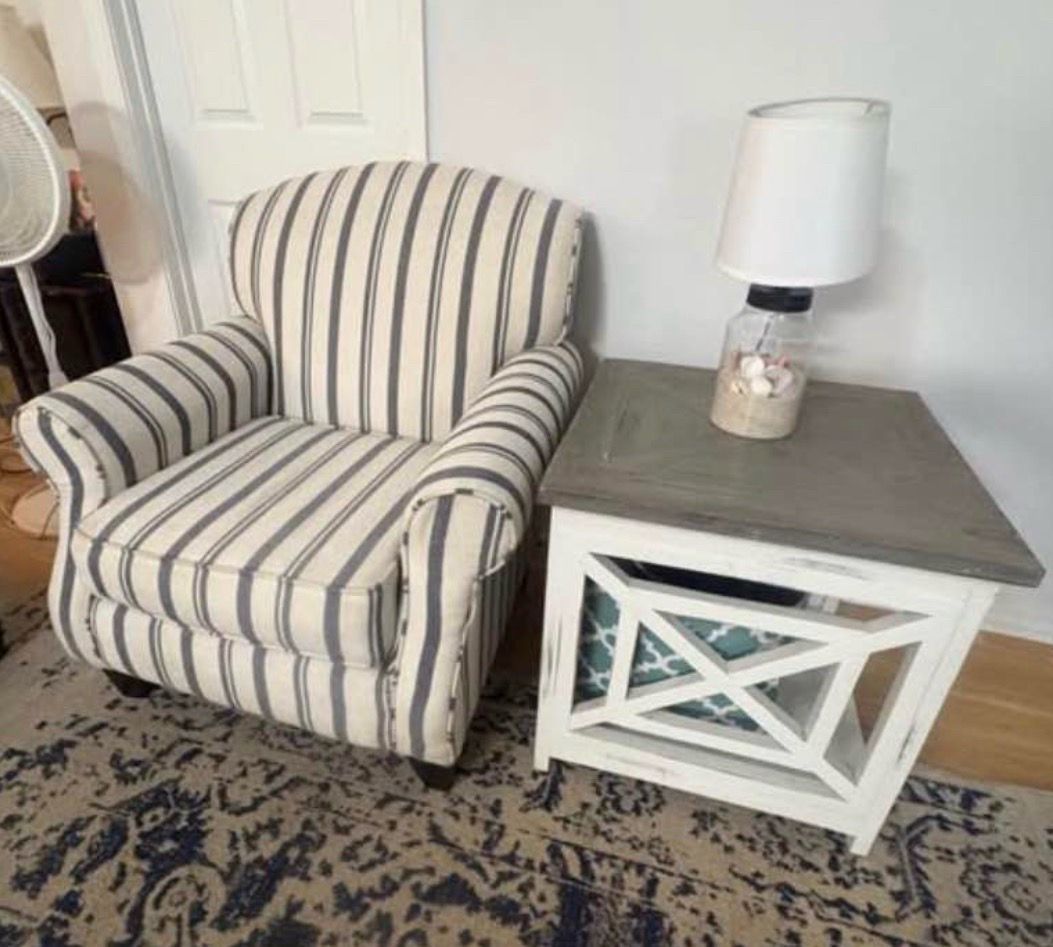 Very Comfortable Accent Chair and Table
