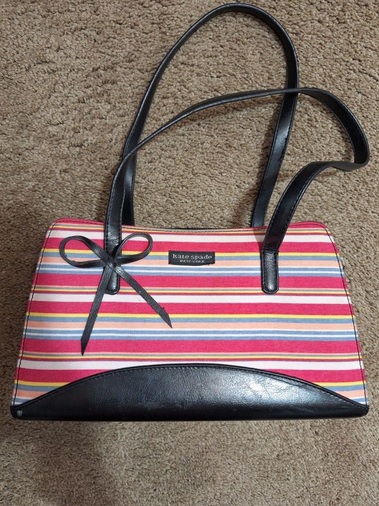 Vintage Kate Spade Multi-color Striped Handbag
