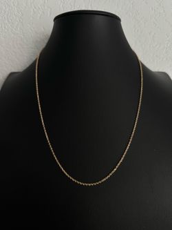 14kt Solid Gold Rope Chain / Cadena Torzal Sólida de 14kt