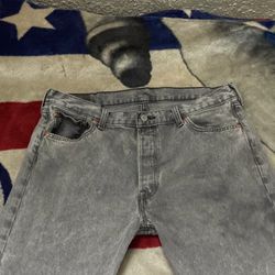 Gray Levi 501s
