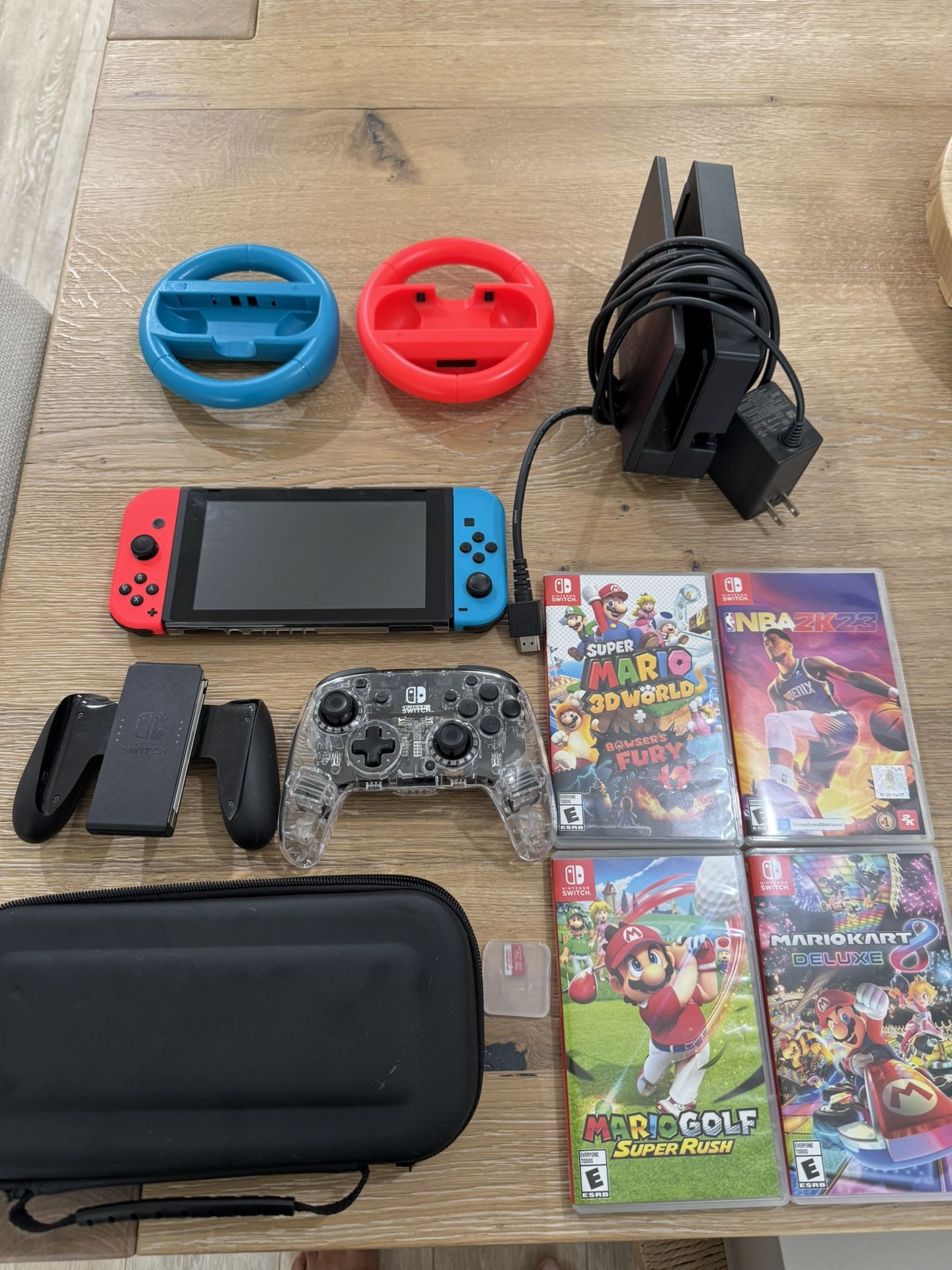Nintendo Switch Bundle + Controllers + Games