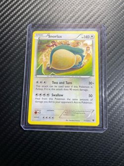 Pokémon Cards Snorlax XY Fates Collide