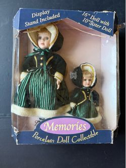 NEW Porcelain Doll Set