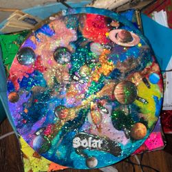 Epoxy N Acrilic Solar System Art
