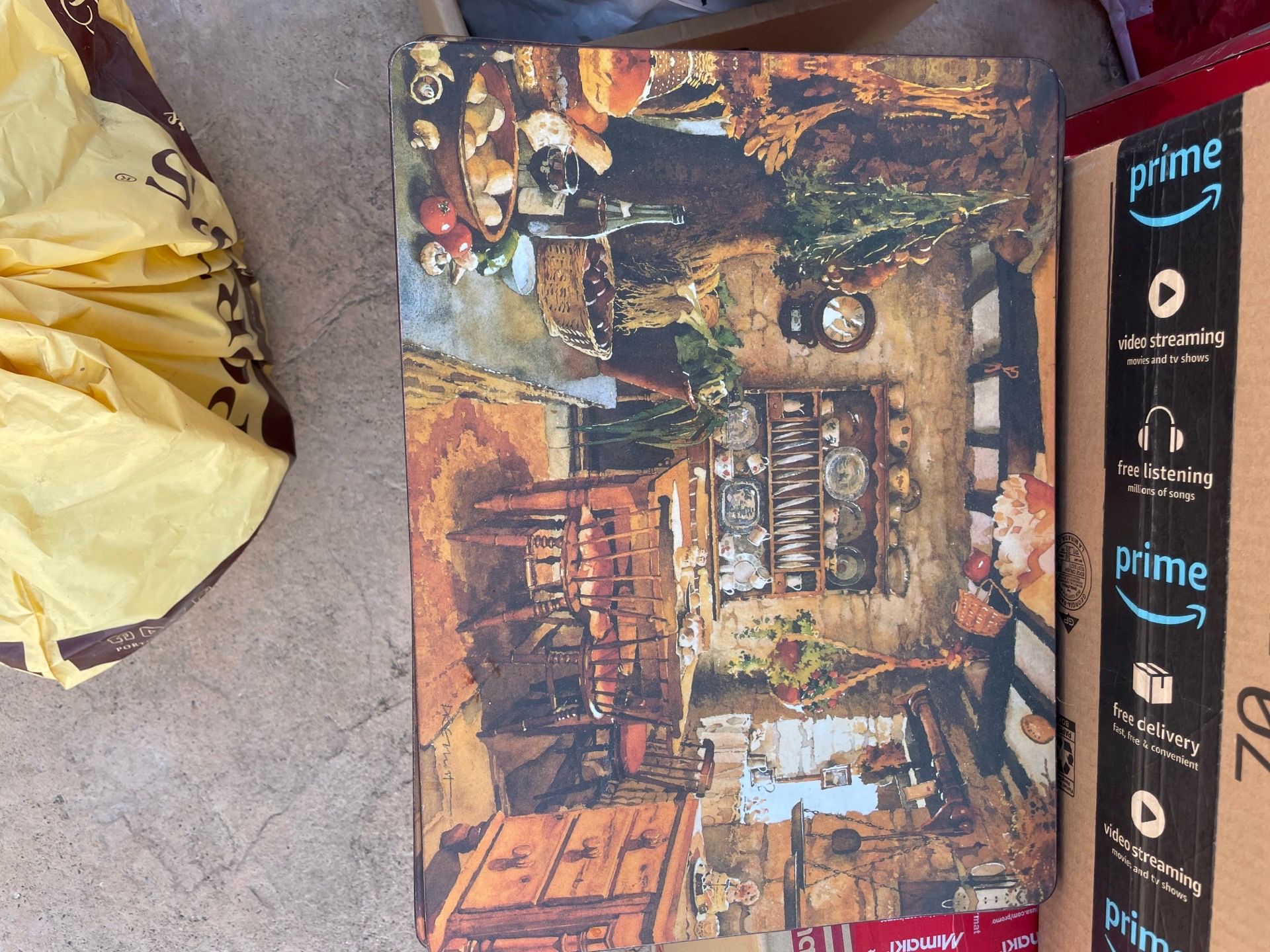 Set of 8 Tuscany Print Cork Placemat / Hot Plate Cork Mats