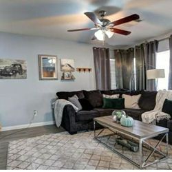 Charcoal Grey Sectional Couch