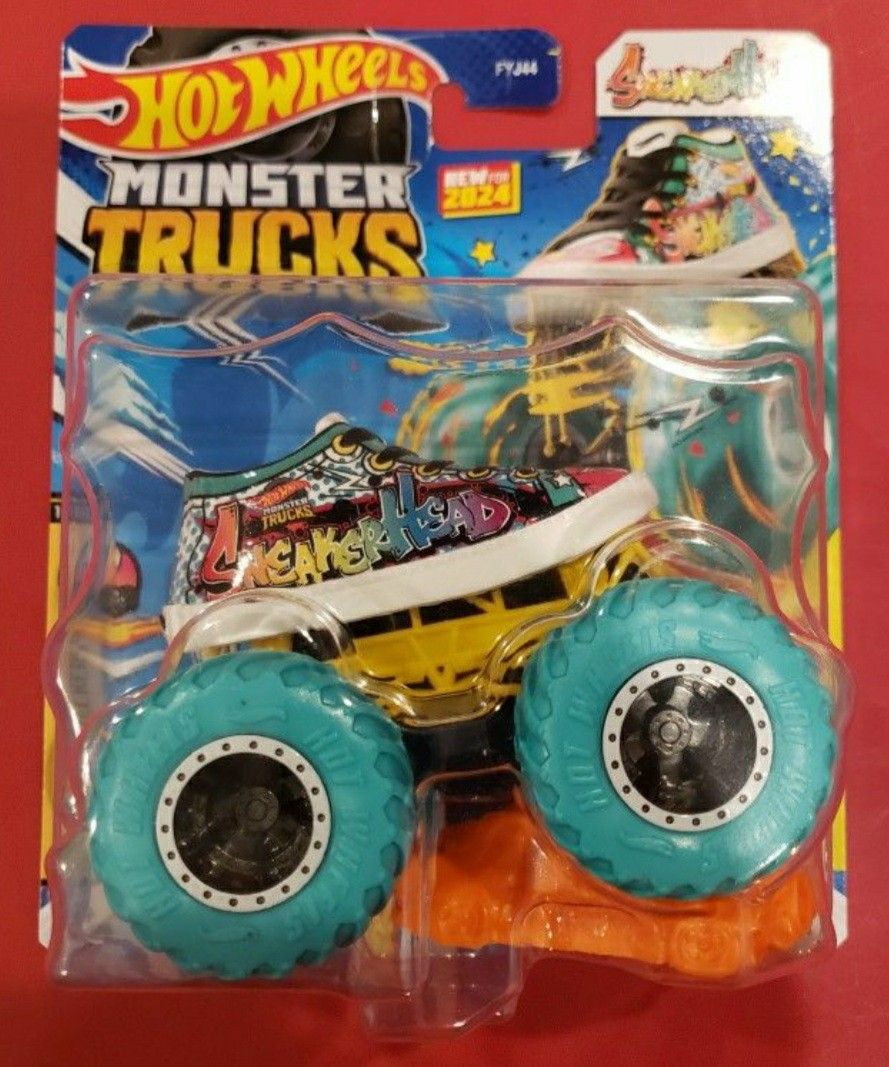Hot Wheels Monster Trucks "SNEAKERHEAD" New for 2024 Freestyle Wreckers 1/64 Scale