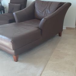 Leather Chaise