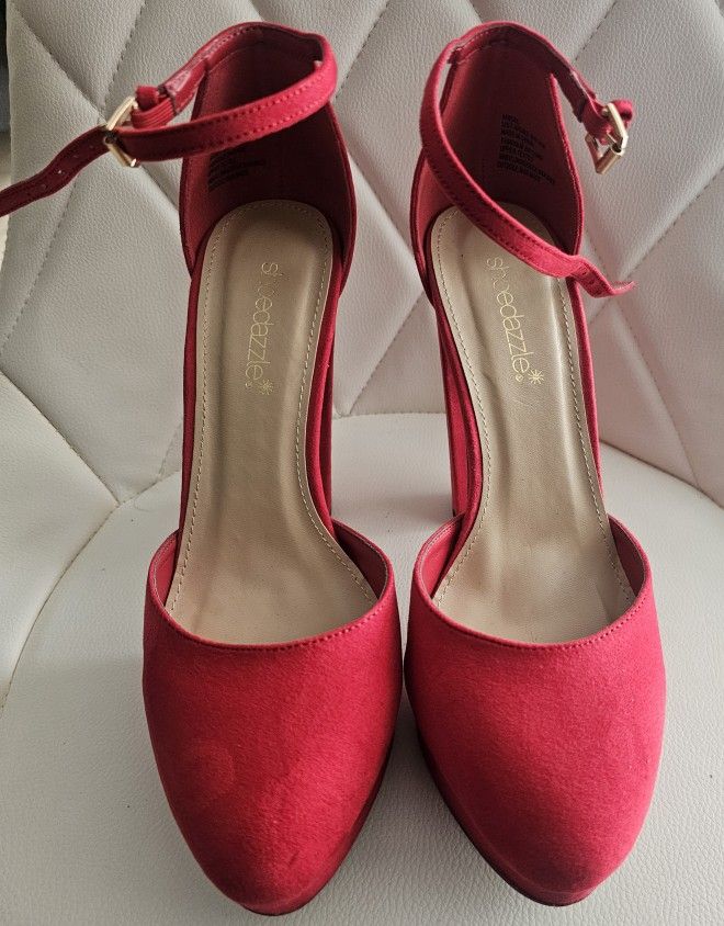Red Heels With A Strap