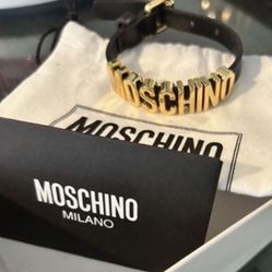 Authentic Moschino Leather Bracelet 