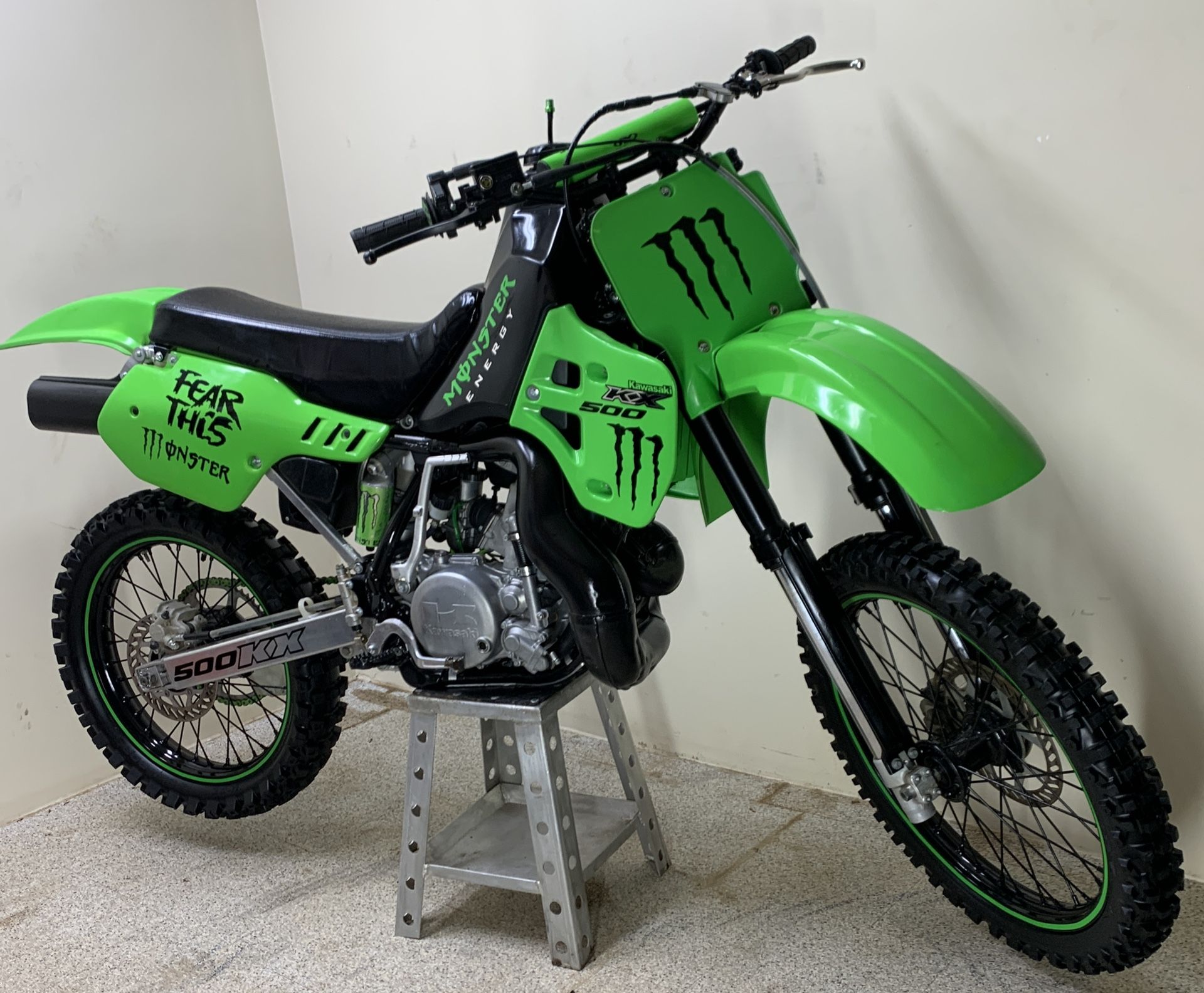 Photo Monster Kawasaki Kx500 Extremely Rare Bike Restored Runs Amazing