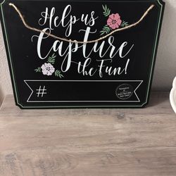 Party Chalkboard Sign  