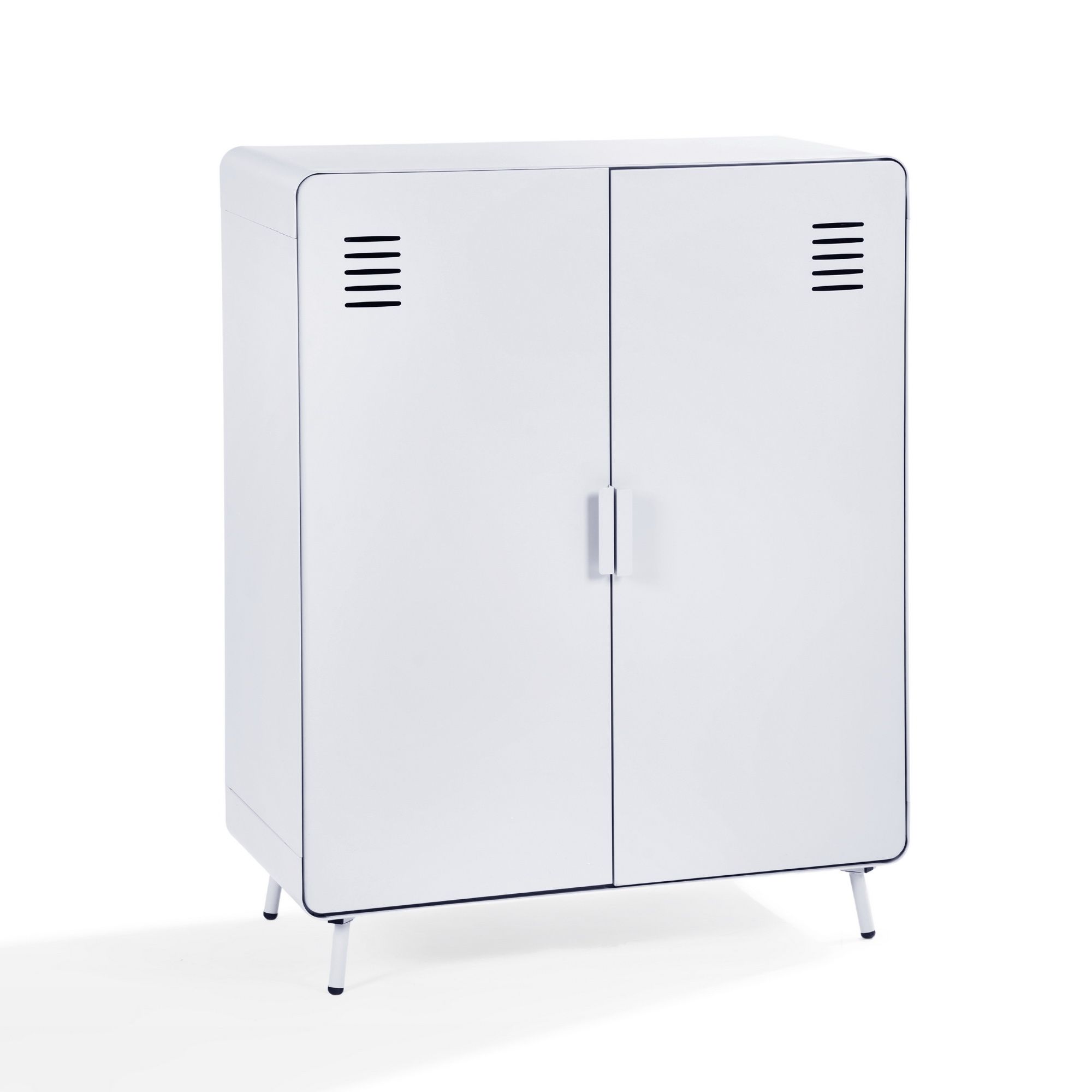 Homy Casa Light Blue White 2 DOORS Metal Storage Cabinet with Adjustable Shelves 31.5"W x 15.75"D x 40.16"H β 20% OFF Until Sept 30th