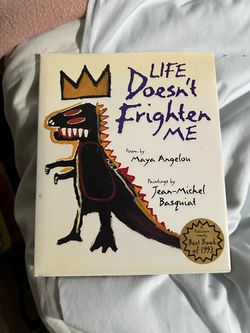 Collectible 1993 Hardcover "Life Doesn't Frighten Me" - Maya Angelou & Basquiat