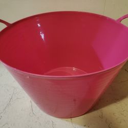 Hot Pink Plastic Bucket/ Container