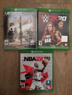 Xbox1 games (NBA, WWE, division 2)