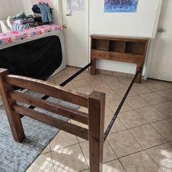 Wooden twin bedframe