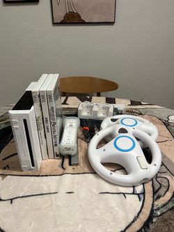 Wii w/ games, controller & accessories