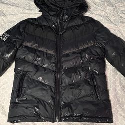 Authentic Boy London Black Puffer Jacket