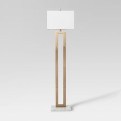 PROJECT 62 Weston Window Pane Floor Lamp Brass