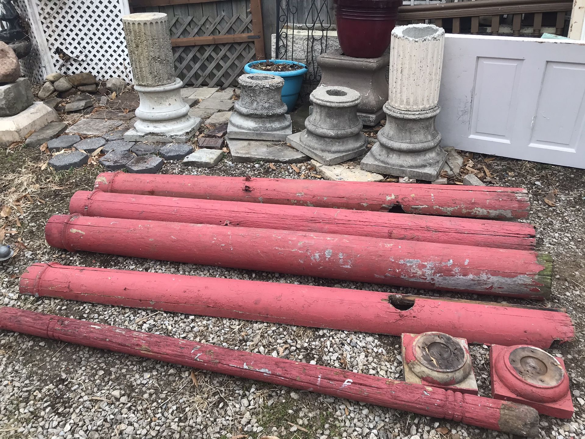 Columns 8”x 87” 3 & 1/2 2 caps