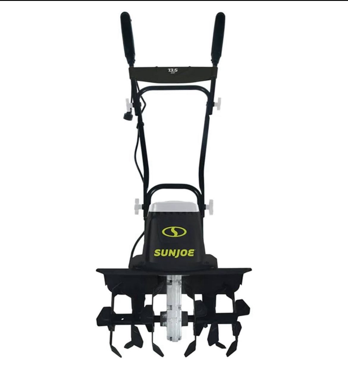 Sun Joe Electric Corded Garden Tiller & Cultivator, Steel Tines, 13.5 Amp, 16 Inch, Black - Heavy Duty Gardening Machine Equipment for Lawn, Yard, & G
