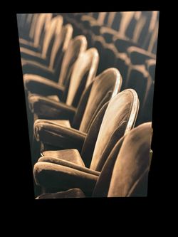 Old Theater Seating Canvas Picture.