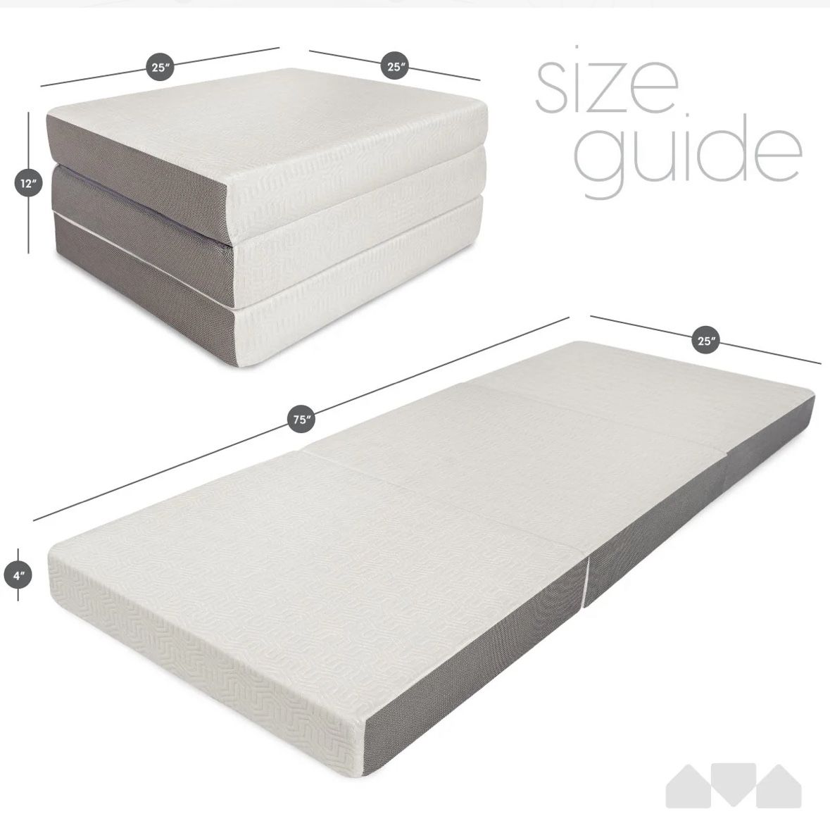 Trifold Foam Mattress Camping Guestbed - Single