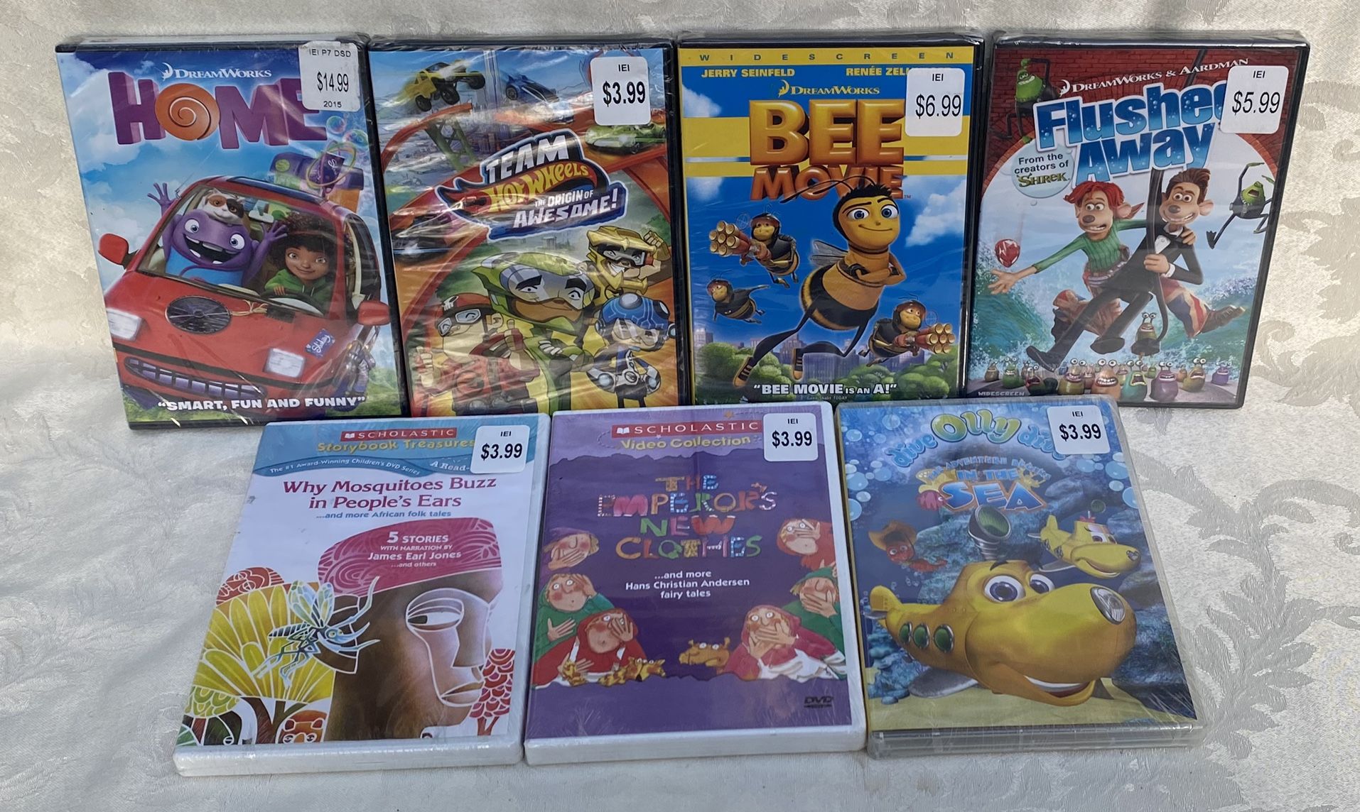 DVD Lot New sealed Kids Movies! 7 Total