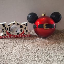 PAIR OF COLLECTIBLE DISNEY ORNAMENTS 