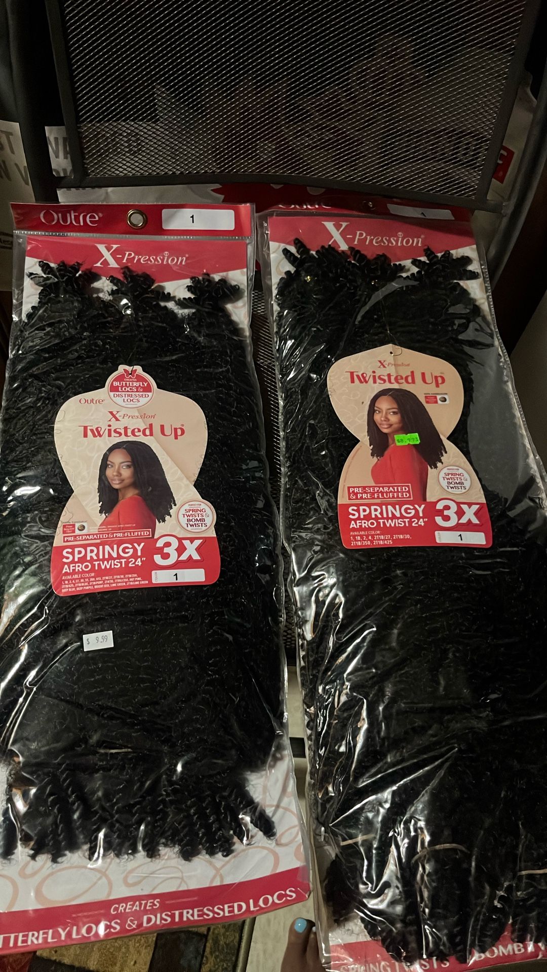 24 Inch Butterfly Locs Twist Up Hair 2 Packs