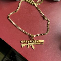 custom g59 grey five nine ak pendant chain 