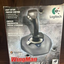 Logitech Wingman Attack Joystick Controller Model# Mn:jy811 Part # Pn 00 (Parellel Port Version for Older Laptops or Desktops)( Has 15pins for 