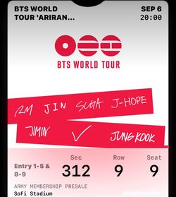 BTS Ticket
