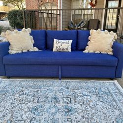 IKEA Friheten Sofa Bed In Skifto Blue Including Delivery
