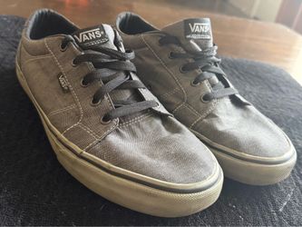 Vans Atwood Low-Top Skater Shoes Mens Size 12 Gray Canvas TB4R