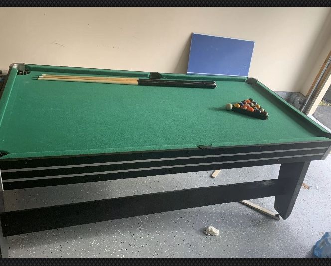 Pool and air hockey table