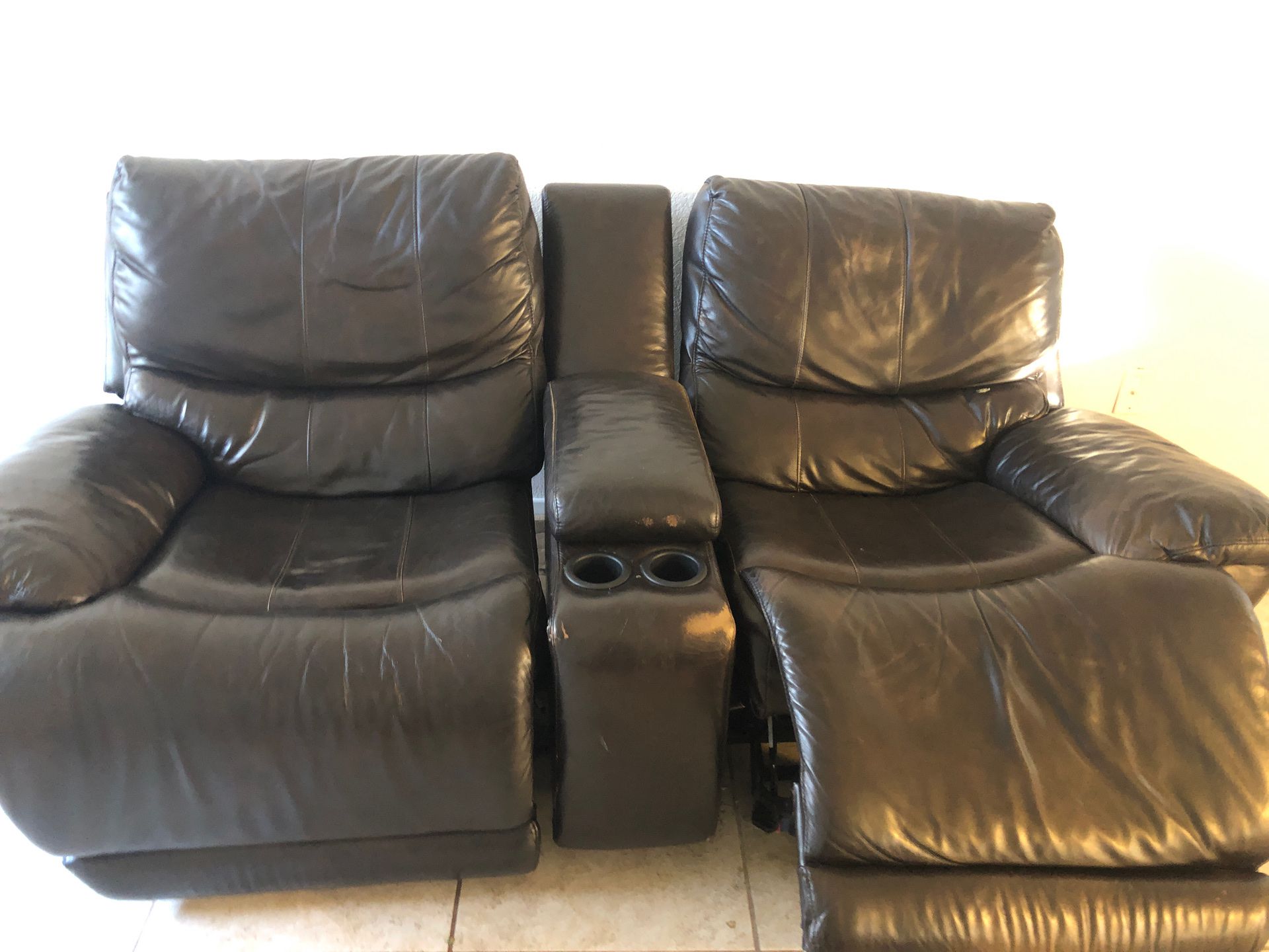 Free leather couch pick up only