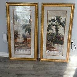 Pair Of Professionally Framed Picture Frames