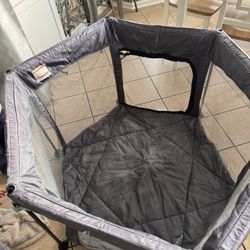 Hiccapop 53” PlayPod Outdoor Baby Playpen for Baby with Canopy, Deluxe Portable Playpen for Babies and Toddlers with Dome