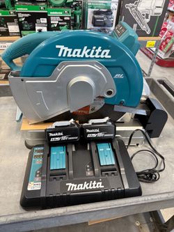 Makita 18V Brushless Cut-Off Saw with Batteries and Charger