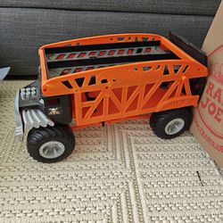 Monster trucks plus the transporter