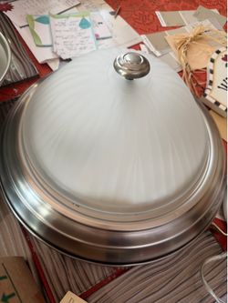 Ceiling Light 13” Across-Brushed Nickel