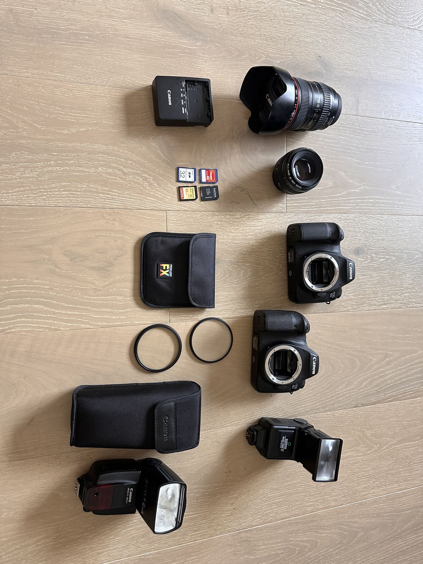 2 Canon EOS 6D camera bodies+lenses and more!