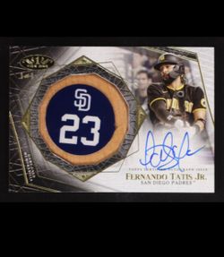 Topps 2022 Tier One Fernando Tatís Jr Padres bat knob auto 1/1