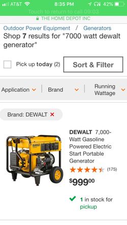 NEW Dewalt generator 7000 watt
